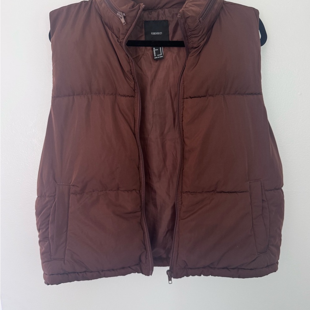 Brown Puffer Vest